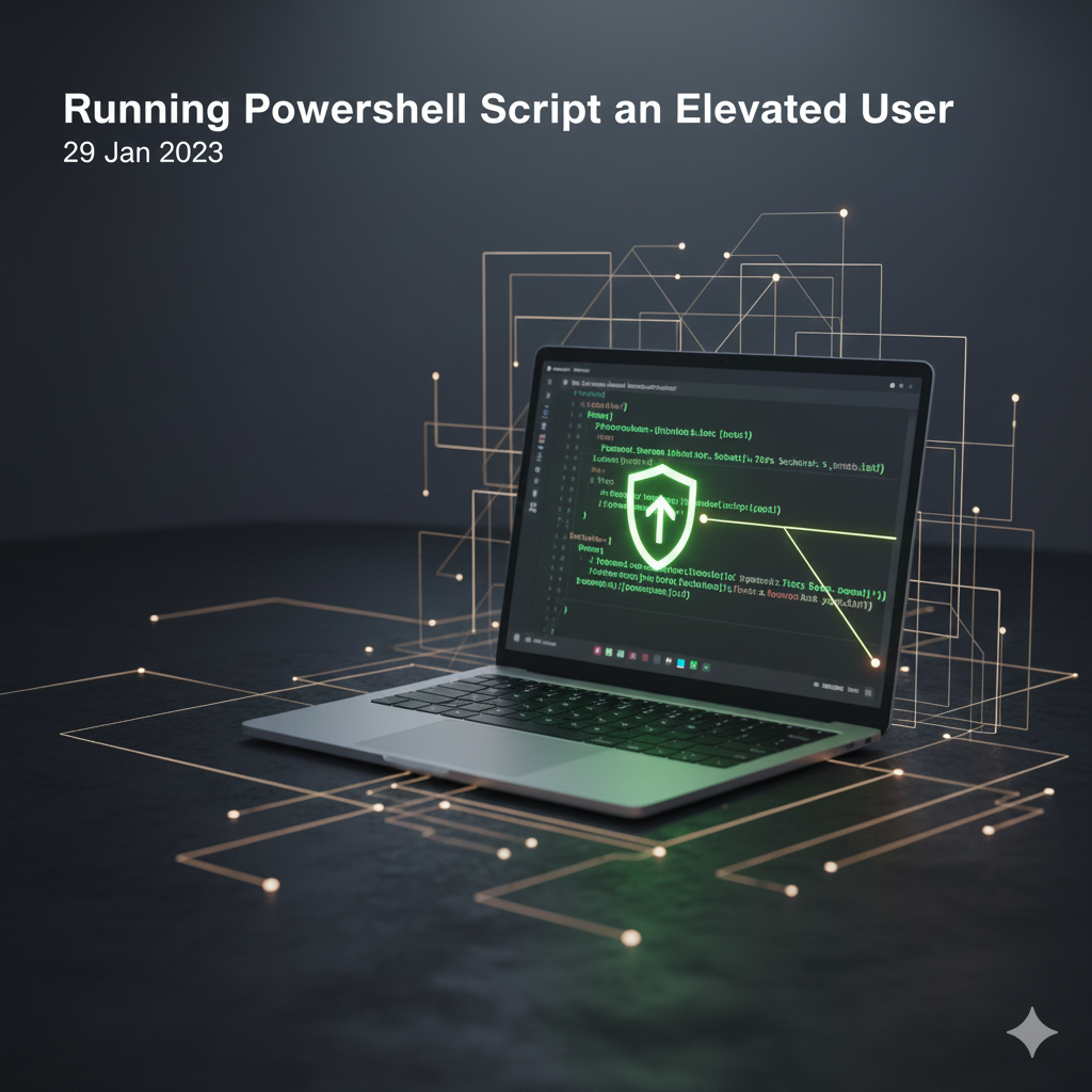 Running Powershell Script an Elevated User